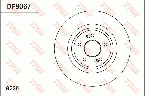 TRW DF8067 - Гальмівний диск avtolavka.club