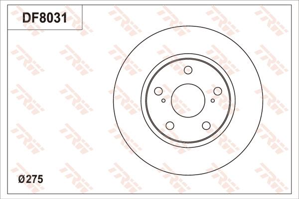 TRW DF8031 - Гальмівний диск avtolavka.club