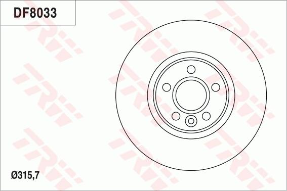 TRW DF8033 - Гальмівний диск avtolavka.club