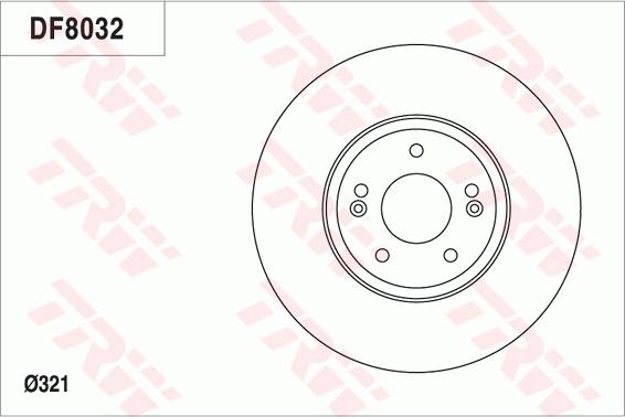 TRW DF8032 - Гальмівний диск avtolavka.club