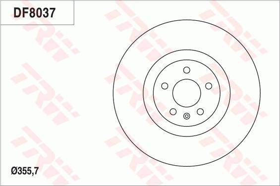 TRW DF8037 - Гальмівний диск avtolavka.club