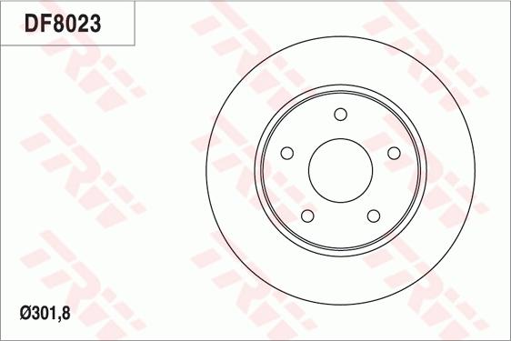 TRW DF8023 - Гальмівний диск avtolavka.club