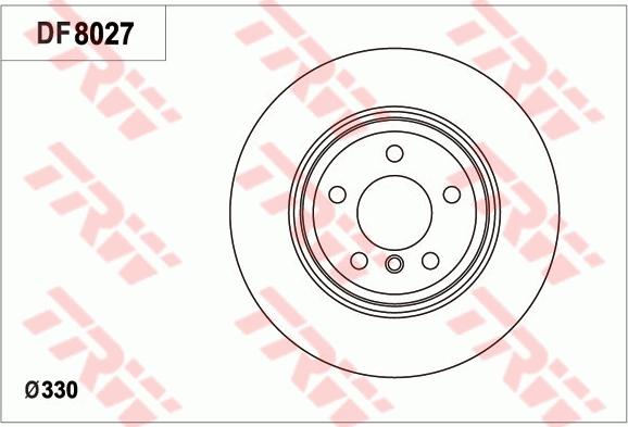 TRW DF8027 - Гальмівний диск avtolavka.club