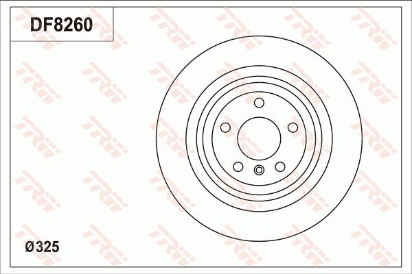 TRW DF8260S - Гальмівний диск avtolavka.club