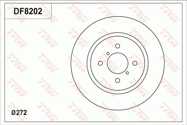 TRW DF8202 - Гальмівний диск avtolavka.club