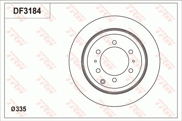 TRW DF3184 - Гальмівний диск avtolavka.club