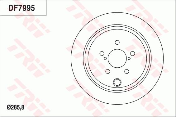 TRW DF7995 - Гальмівний диск avtolavka.club