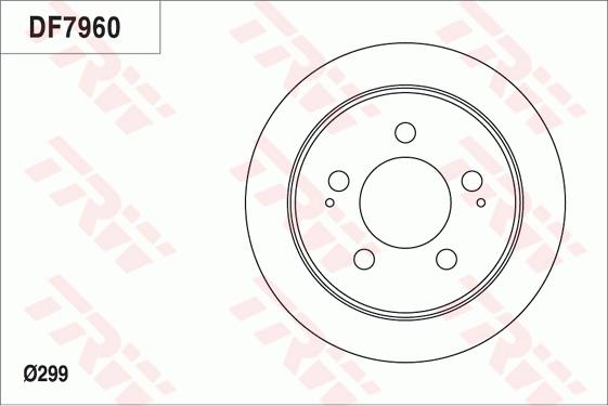 TRW DF7960 - Гальмівний диск avtolavka.club