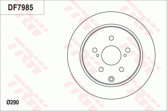 TRW DF7985 - Гальмівний диск avtolavka.club