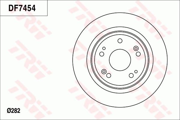 TRW DF7454 - Гальмівний диск avtolavka.club