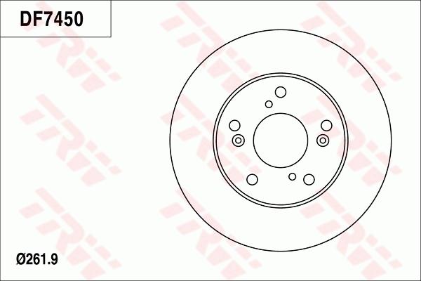 TRW DF7450 - Гальмівний диск avtolavka.club