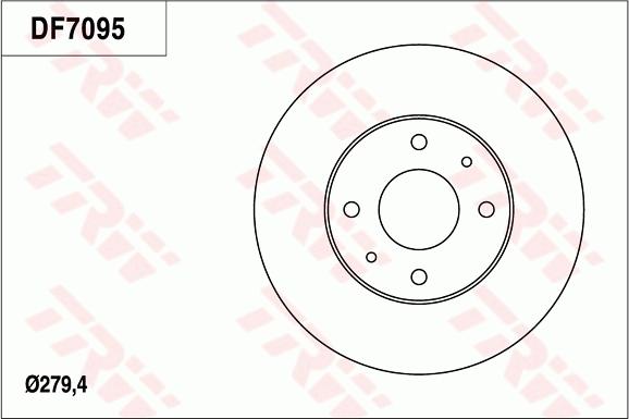 TRW DF7095 - Гальмівний диск avtolavka.club