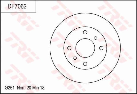 TRW DF7062 - Гальмівний диск avtolavka.club