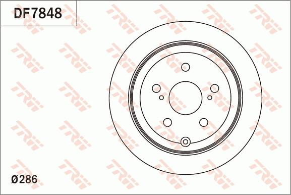 TRW DF7848 - Гальмівний диск avtolavka.club