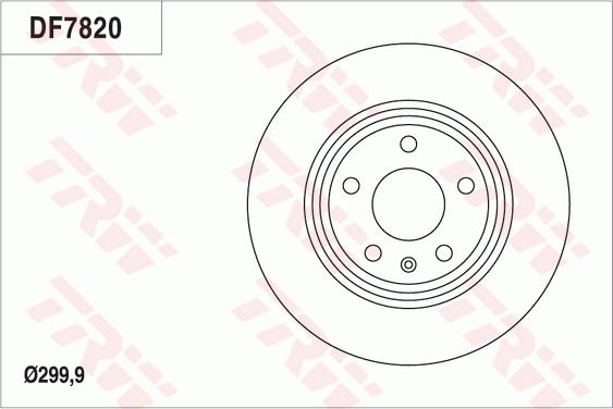 TRW DF7820 - Гальмівний диск avtolavka.club