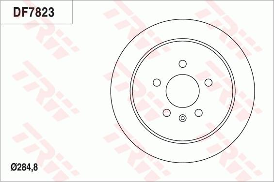 TRW DF7823 - Гальмівний диск avtolavka.club