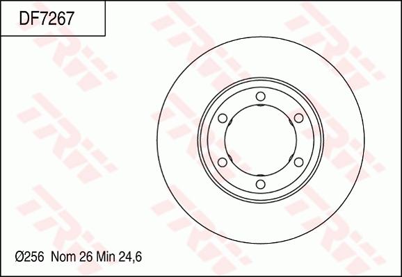 TRW DF7267 - Гальмівний диск avtolavka.club