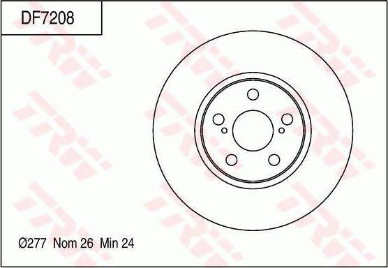 TRW DF7208S - Гальмівний диск avtolavka.club