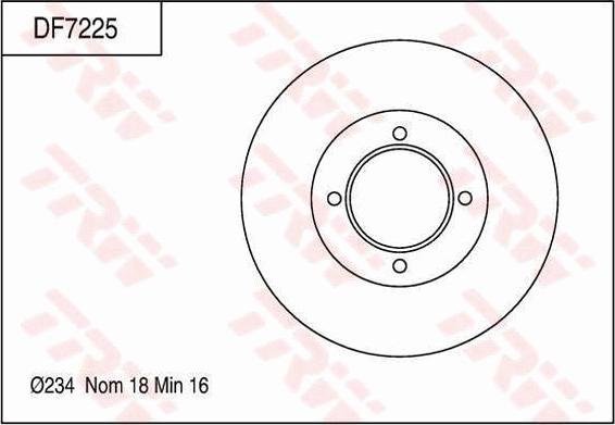 TRW DF7225 - Гальмівний диск avtolavka.club