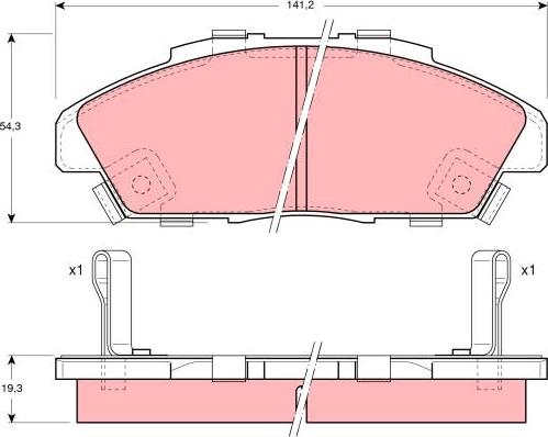 TRW GDB996 - Гальмівні колодки, дискові гальма avtolavka.club