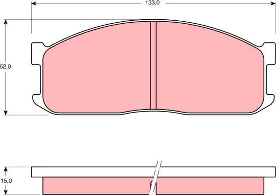 TRW GDB983 - Гальмівні колодки, дискові гальма avtolavka.club