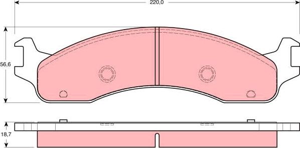 TRW GDB4067 - Гальмівні колодки, дискові гальма avtolavka.club