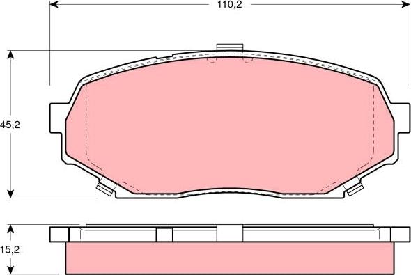 TRW GDB4079 - Гальмівні колодки, дискові гальма avtolavka.club