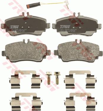 TRW GDB1480 - Гальмівні колодки, дискові гальма avtolavka.club