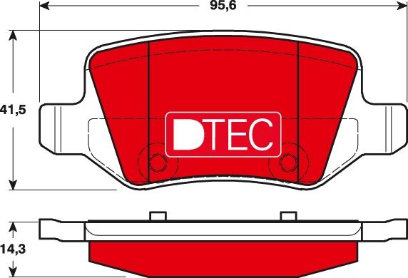 TRW GDB1481DTE - Гальмівні колодки, дискові гальма avtolavka.club