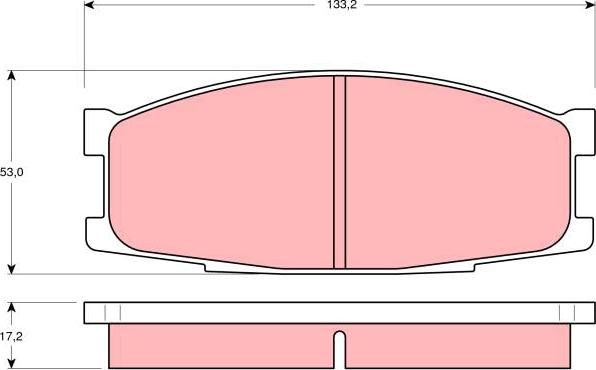 TRW GDB1022 - Гальмівні колодки, дискові гальма avtolavka.club