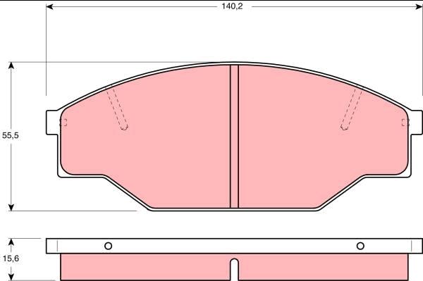 TRW GDB1181 - Гальмівні колодки, дискові гальма avtolavka.club