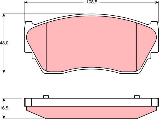 TRW GDB1170 - Гальмівні колодки, дискові гальма avtolavka.club