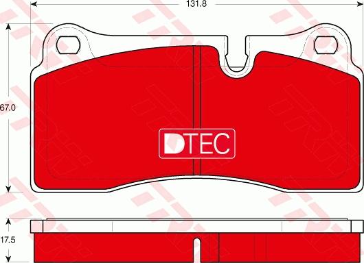 TRW GDB1816DTE - Гальмівні колодки, дискові гальма avtolavka.club