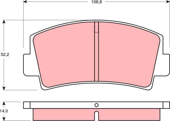 TRW GDB139 - Гальмівні колодки, дискові гальма avtolavka.club