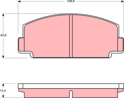 TRW GDB130 - Гальмівні колодки, дискові гальма avtolavka.club