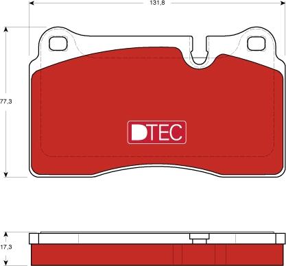 TRW GDB1743DTE - Гальмівні колодки, дискові гальма avtolavka.club