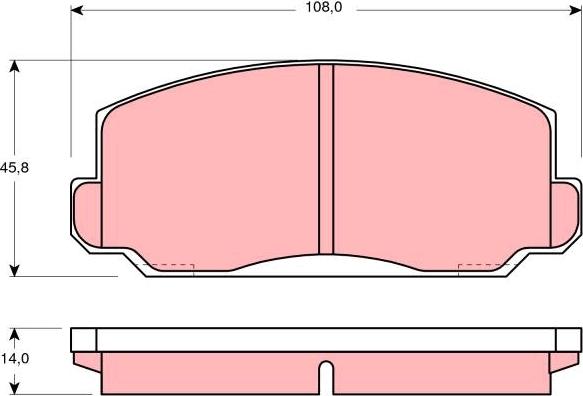 TRW GDB175 - Гальмівні колодки, дискові гальма avtolavka.club