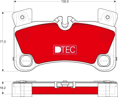 TRW GDB1775DTE - Гальмівні колодки, дискові гальма avtolavka.club