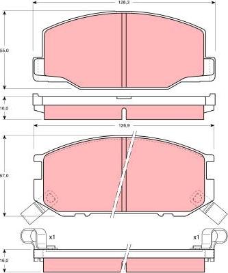 BENDIX 572306B - Гальмівні колодки, дискові гальма avtolavka.club