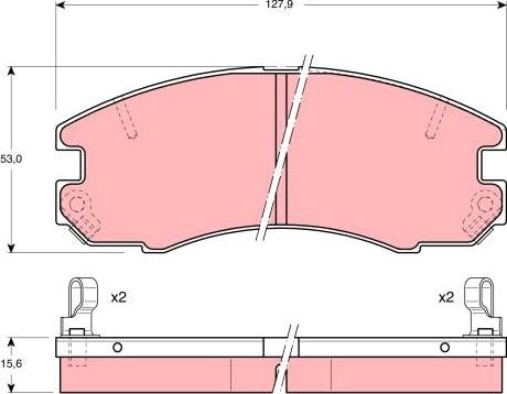 TRW GDB868 - Гальмівні колодки, дискові гальма avtolavka.club