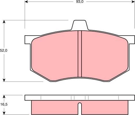 TRW GDB801 - Гальмівні колодки, дискові гальма avtolavka.club