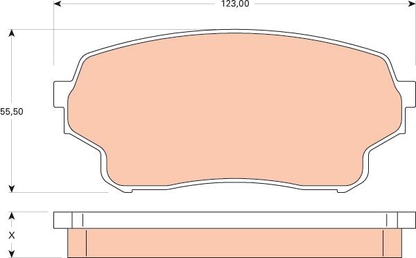 TRW GDB3490 - Гальмівні колодки, дискові гальма avtolavka.club