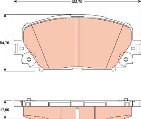 TRW GDB3460 - Гальмівні колодки, дискові гальма avtolavka.club