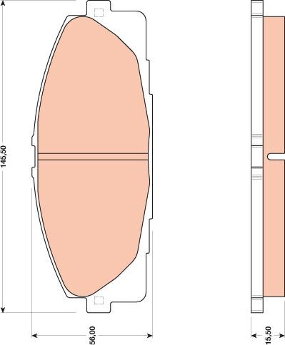 TRW GDB3485 - Гальмівні колодки, дискові гальма avtolavka.club