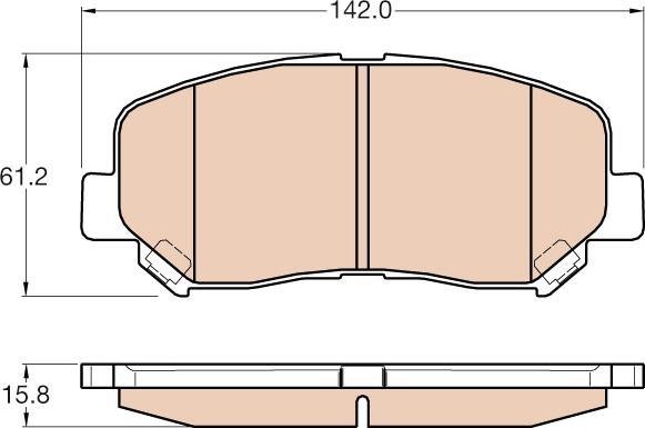 TRW GDB3562 - Гальмівні колодки, дискові гальма avtolavka.club