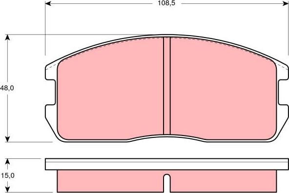 TRW GDB365 - Гальмівні колодки, дискові гальма avtolavka.club