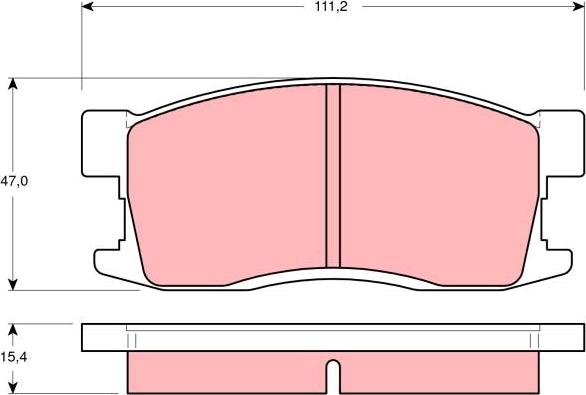 TRW GDB3094 - Гальмівні колодки, дискові гальма avtolavka.club