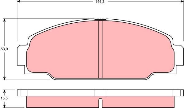 TRW GDB3090 - Гальмівні колодки, дискові гальма avtolavka.club