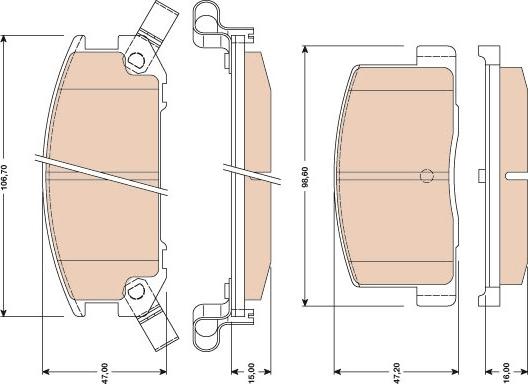 BOSCH 0 986 AB2 117 - Гальмівні колодки, дискові гальма avtolavka.club