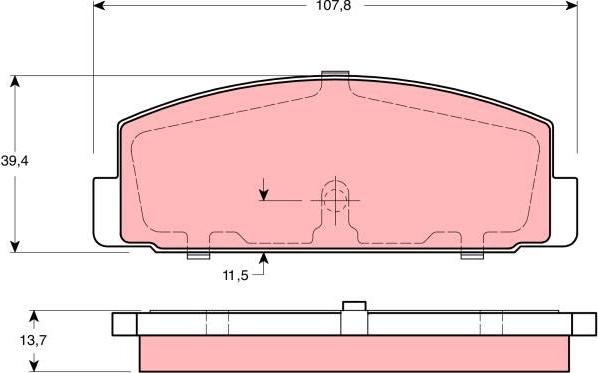 TRW GDB3194 - Гальмівні колодки, дискові гальма avtolavka.club